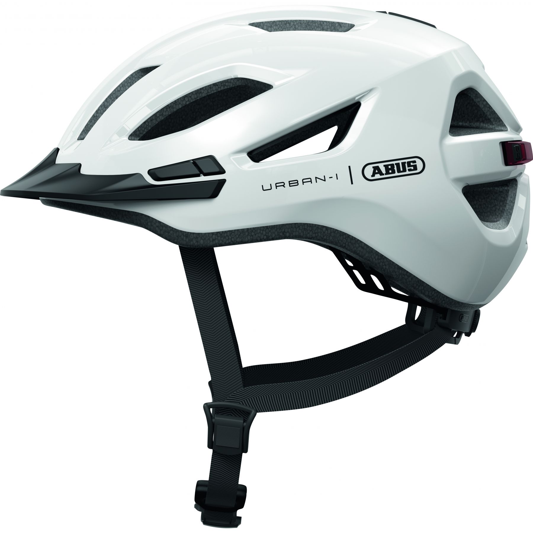 Abus Urban-I 4.0 shiny white - cykelhjelm - Medium (52-58 cm)