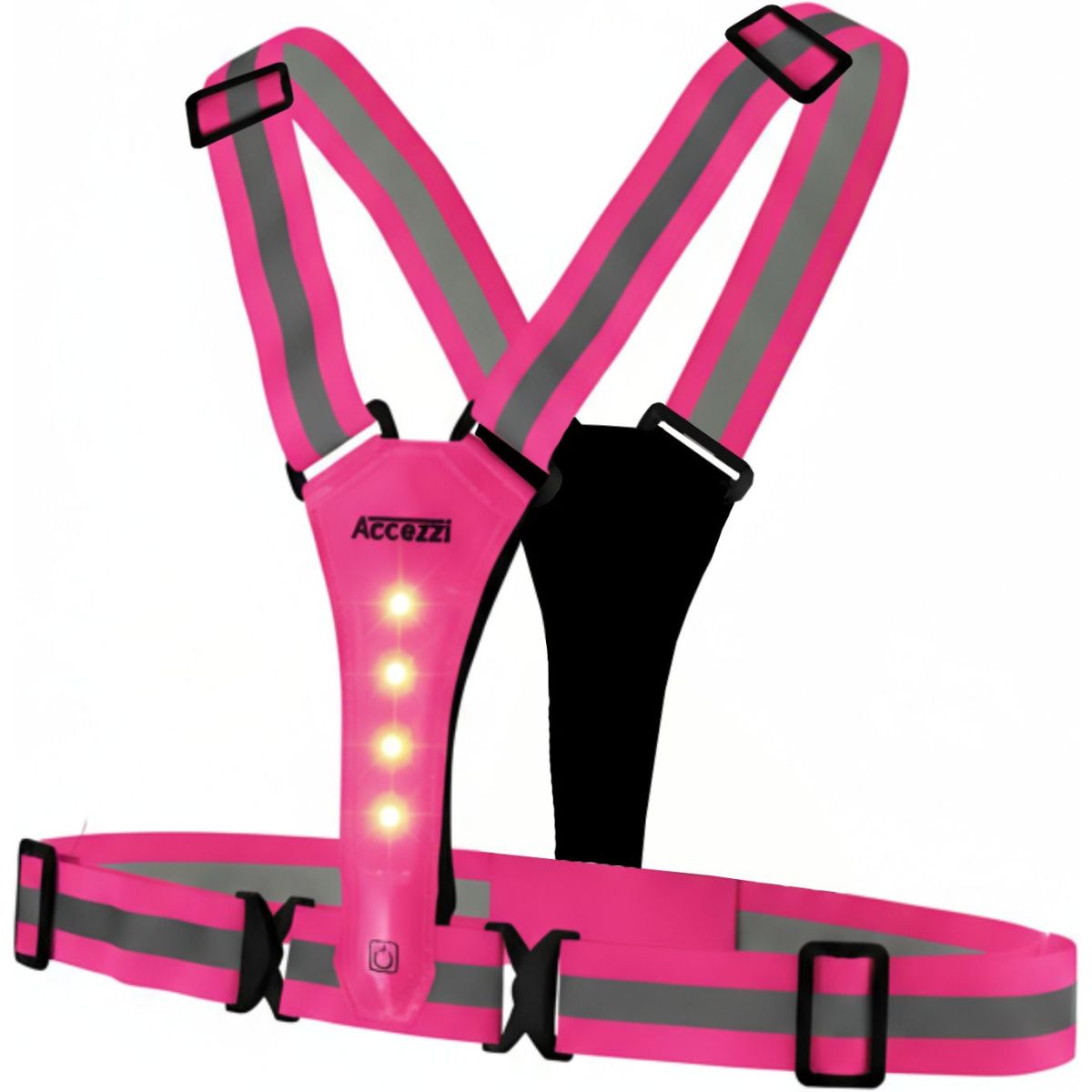 Accezzi LED refleksvest, pink