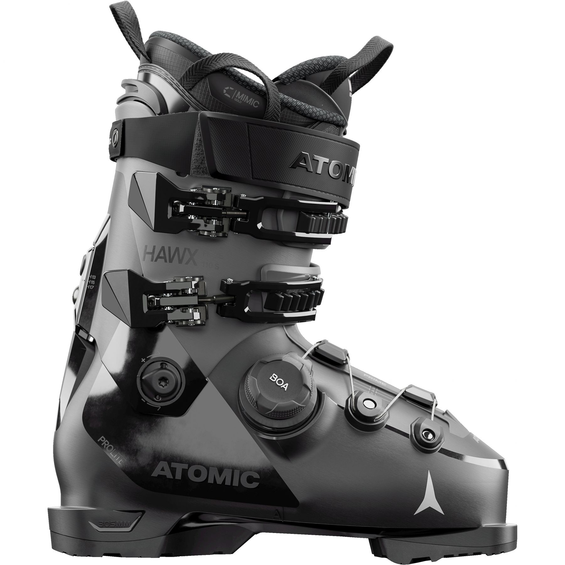 Atomic Hawx prime 110 S BOA, skistøvler, herre, grå/sort