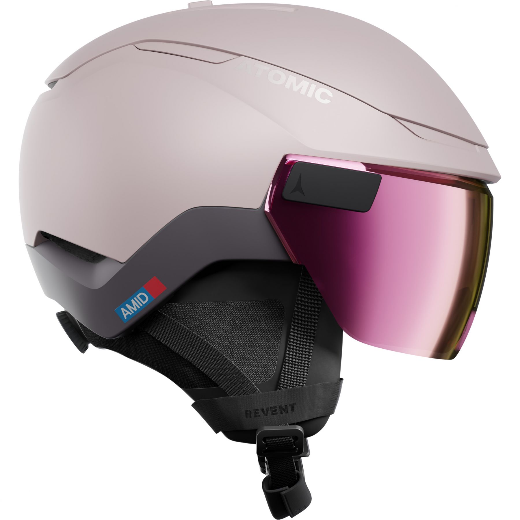 Atomic Revent GT Amid Visor HD, skihjelm med visir, grå