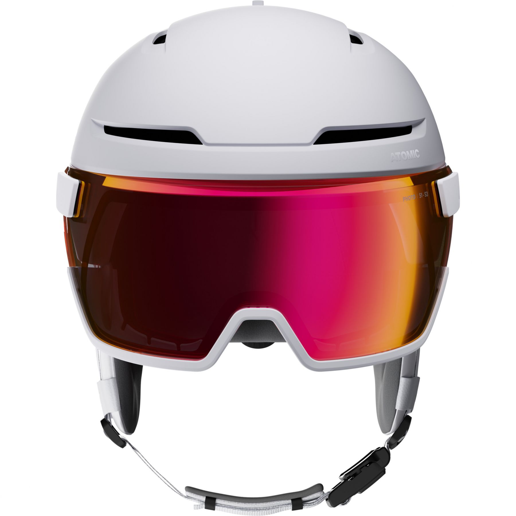 Atomic Savor GT Amid Visor Photo, skihjelm med visir, hvid
