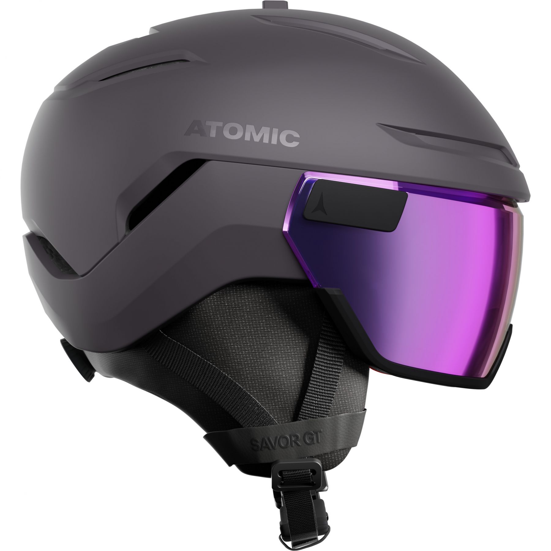 Atomic Savor GT Visor Stereo, skihjelm med visir, grå