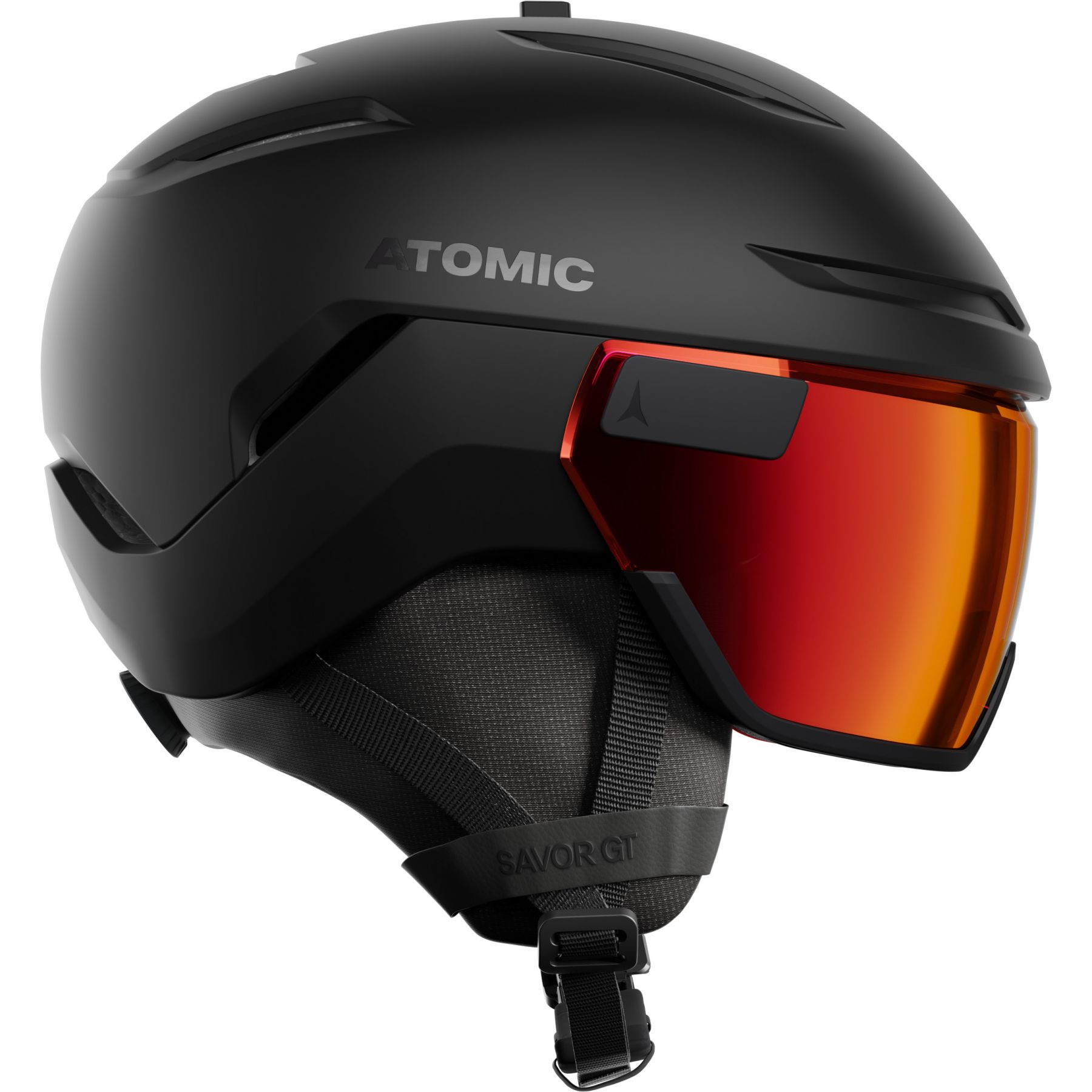 Atomic Savor GT Visor Stereo, skihjelm med visir, sort