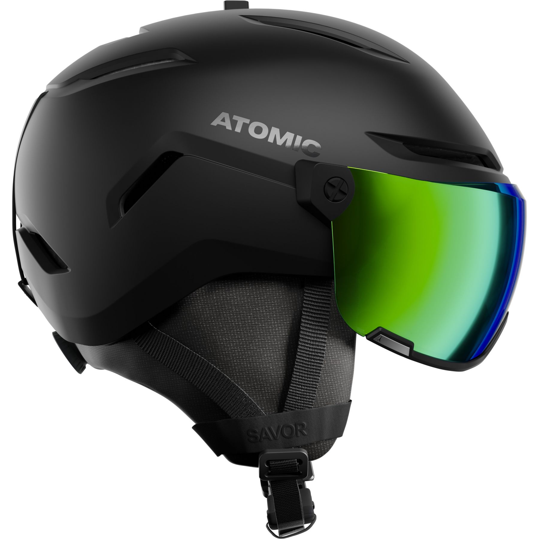 Atomic Savor Visor HD, skihjelm med visir, sort
