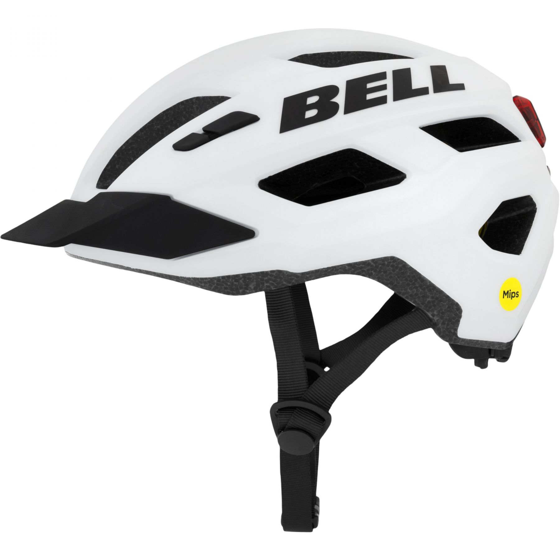 Bell Kick LED Mips i hvid - Cykelhjelm - Onesize (53-60 cm)