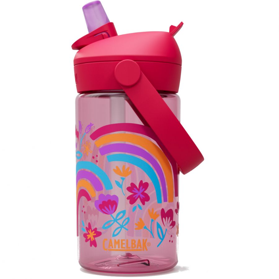 Camelbak Thrive Flip Straw Kids 400ml, rainbow floral billede
