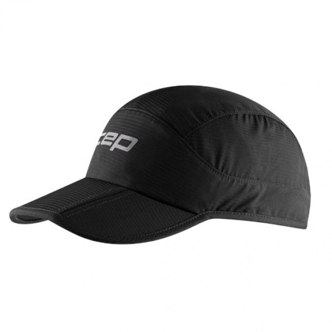 CEP Core Run Foldable Cap Farve: Sort - Let og åndbar til løb og udendørs aktiviteter