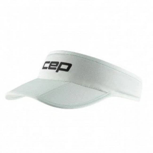 CEP Core Run Foldable Visor Hvid - Let og praktisk til løb, justerbar pasform