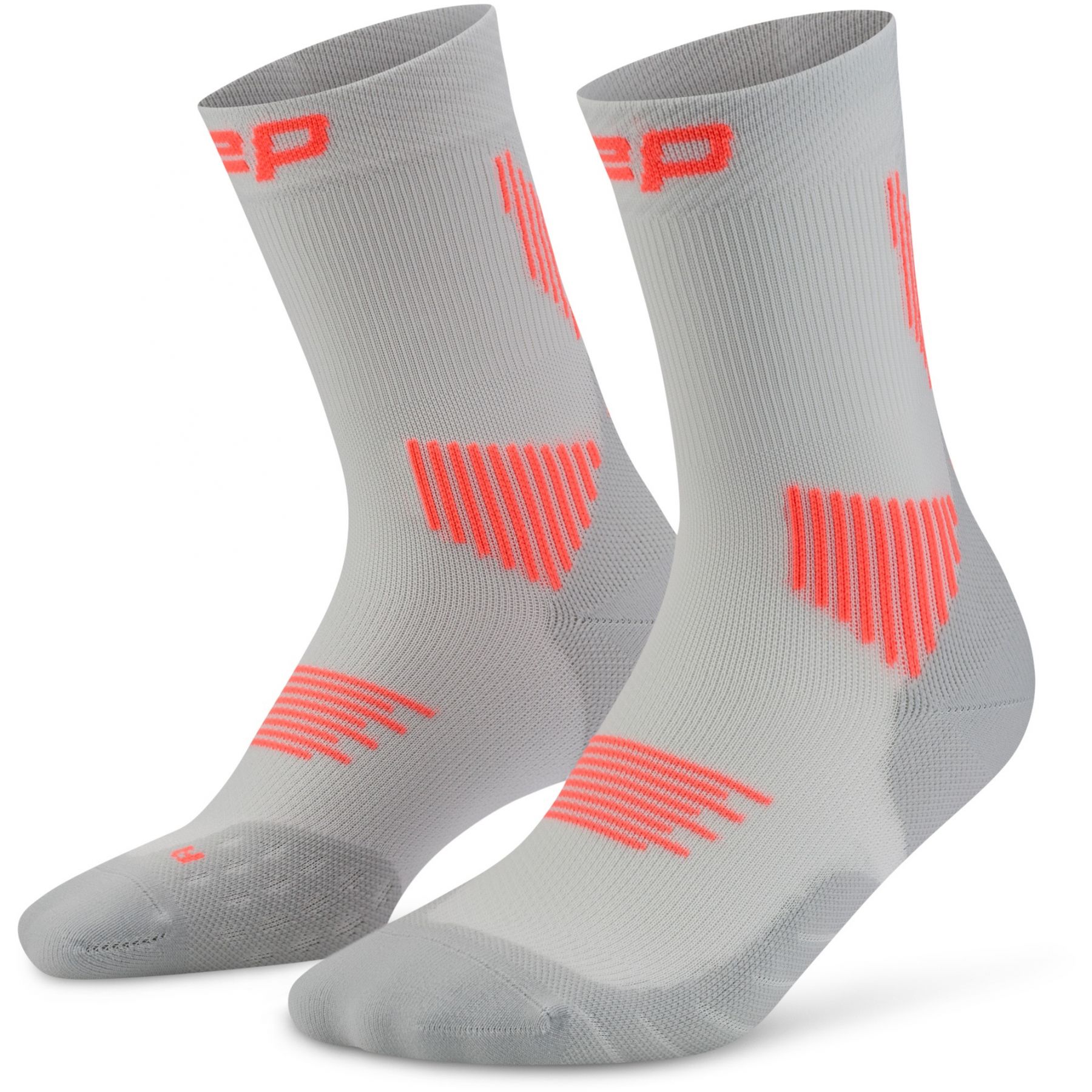 CEP Core Run Socks Mid Cut 5.0, løbestrømper, dame, grå