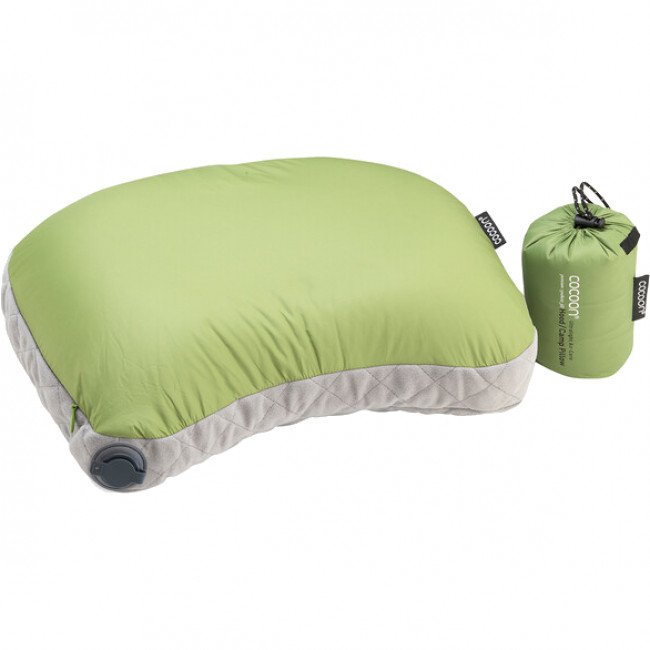 Cocoon Air-Core Hood/Camp Pillow,28x37 cm, Pude, wasabi/grey