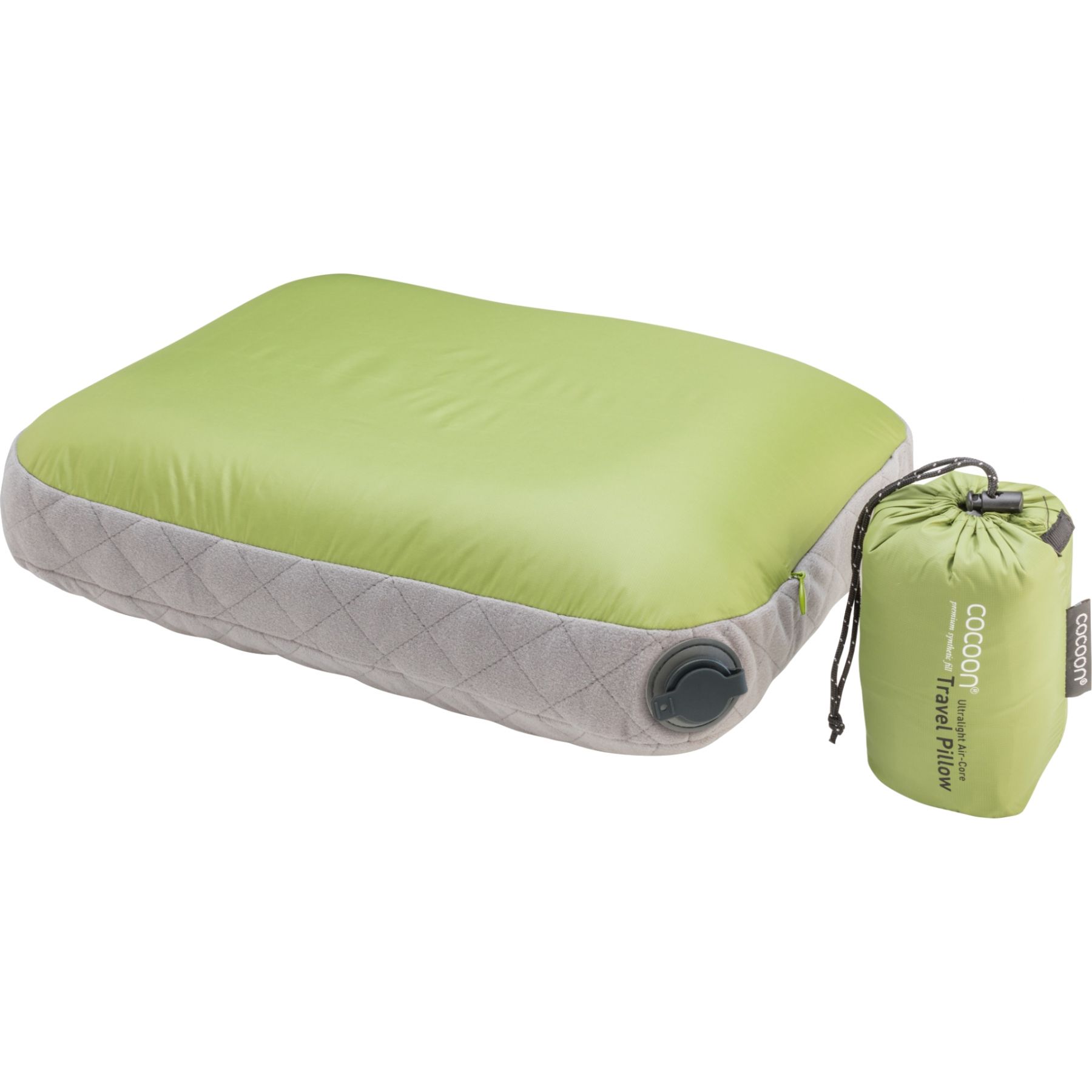 Cocoon Air-Core Pillow Ultralight,28x38 cm, pude, wasabi/grey