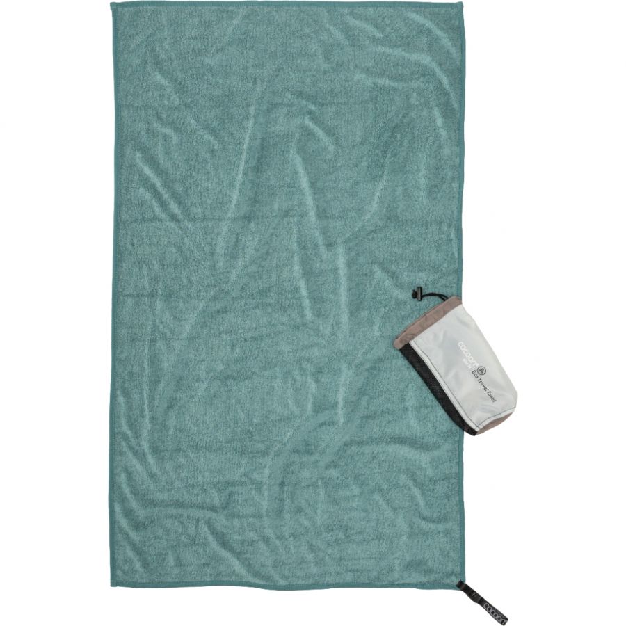 Cocoon Eco Travel Towel,90x50cm, Lyocell håndklæde, nile green