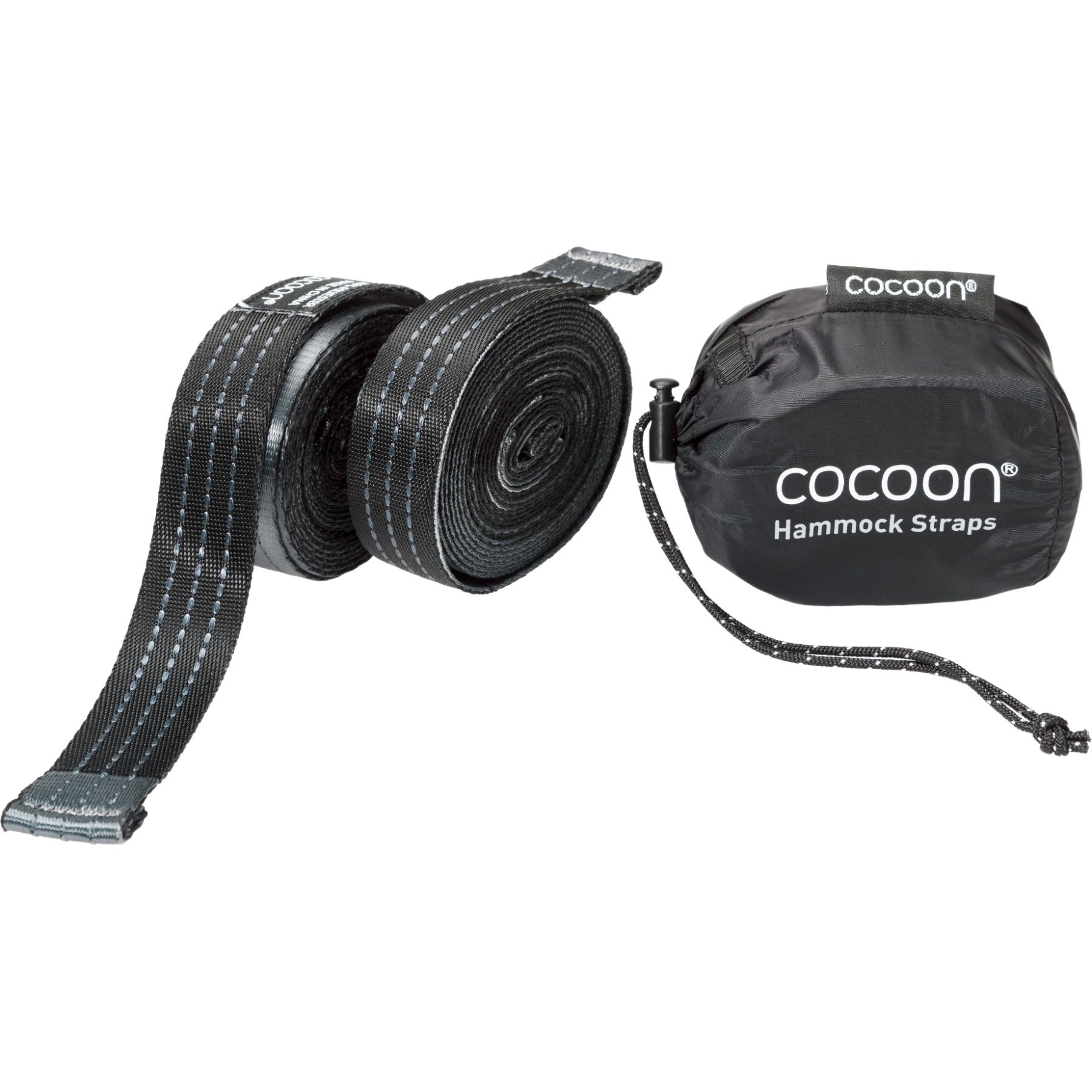 Cocoon Hammock Straps,303 Cm,black/grey - Tilbehør til hængekøje