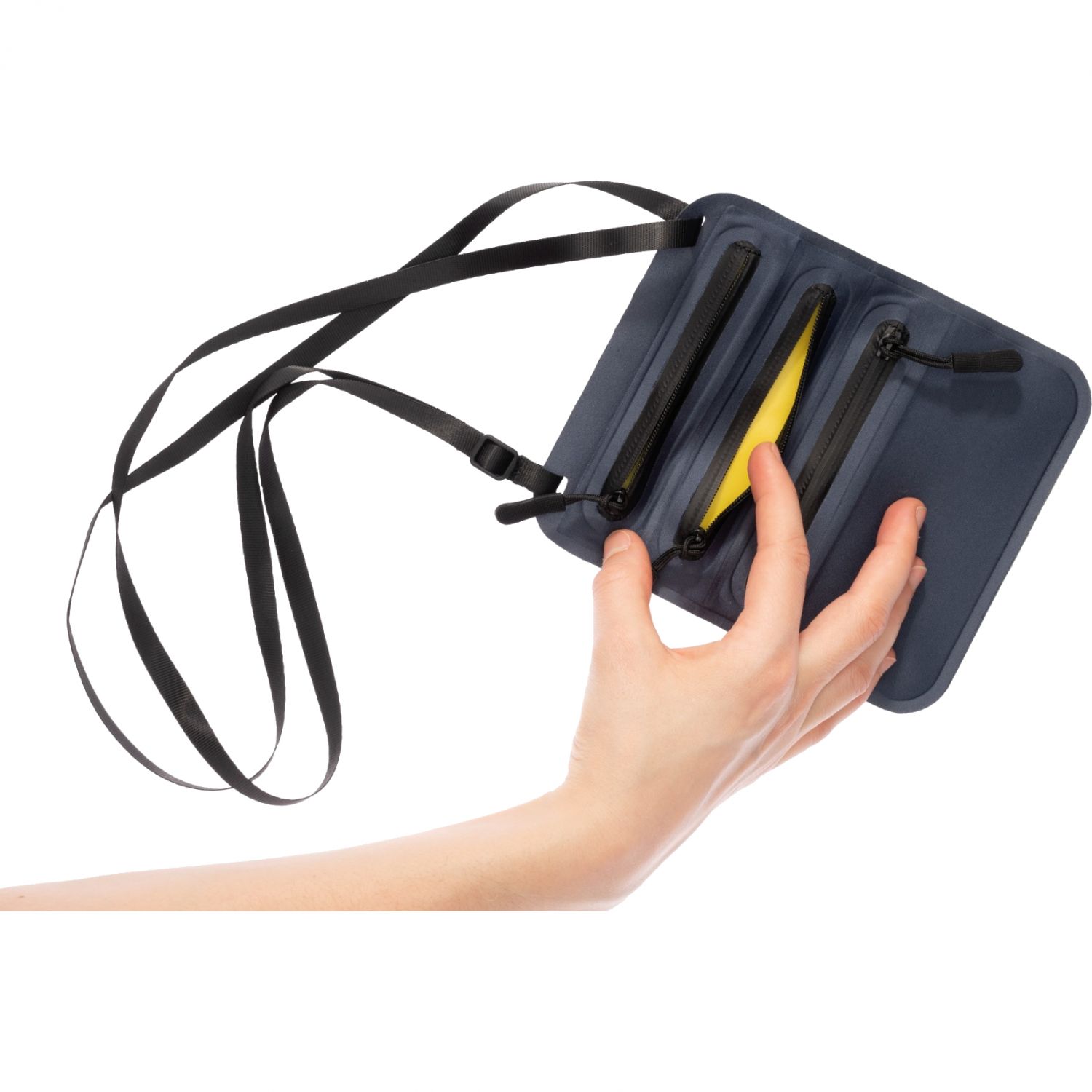 Cocoon Secret Neck Wallet,19x16 Cm,navy/yellow - Pengekat