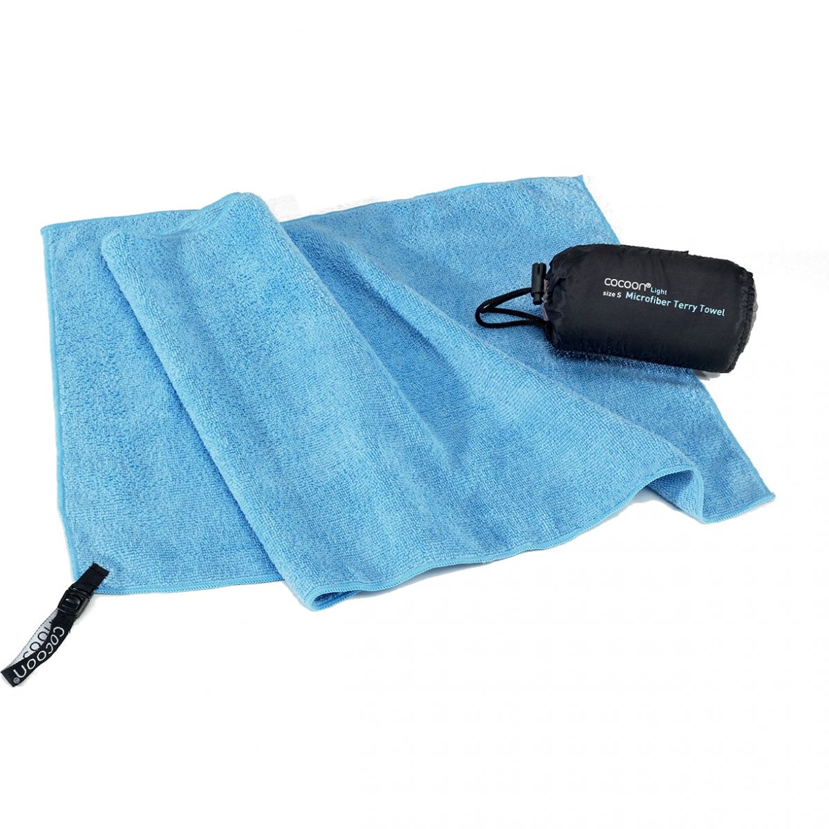 Cocoon Terry Towel Light,120x60cm, Microfiber Håndklæde, light blue