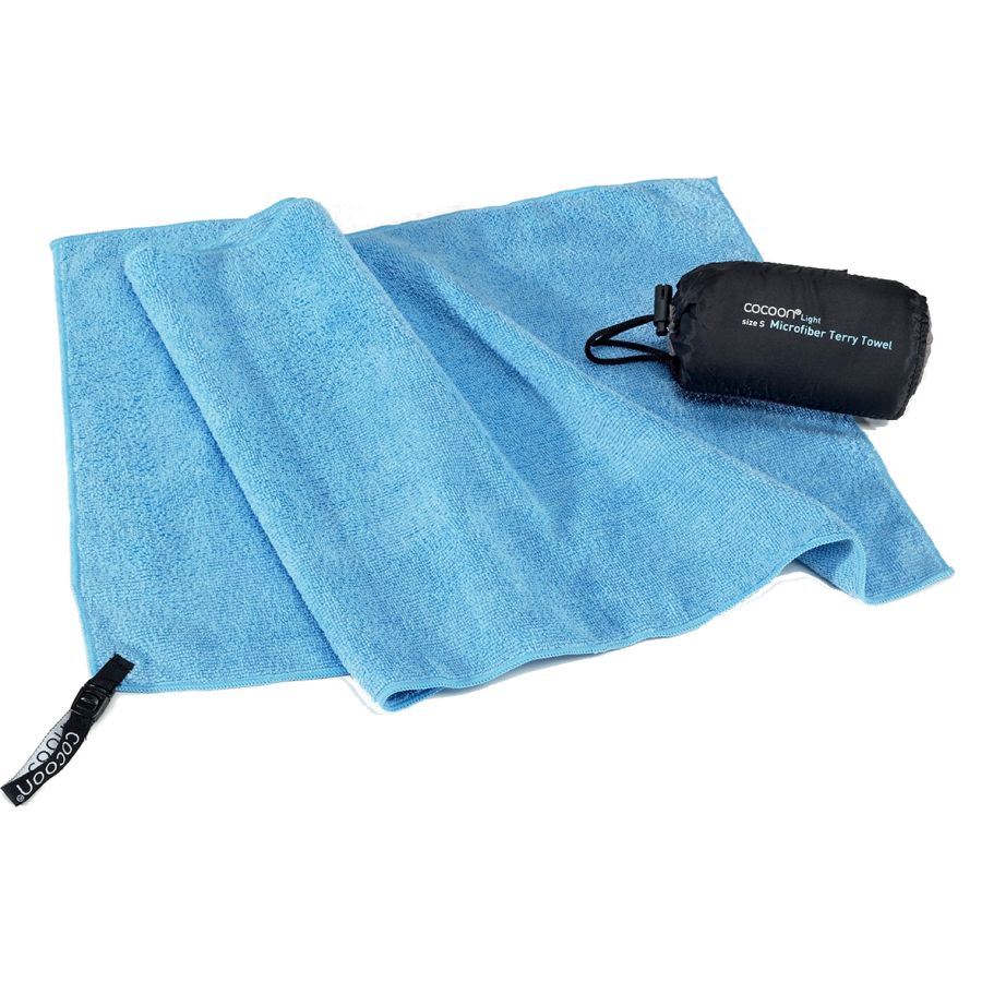Cocoon Terry Towel Light Microfiber Håndklæde 150x80cm - Light Blue