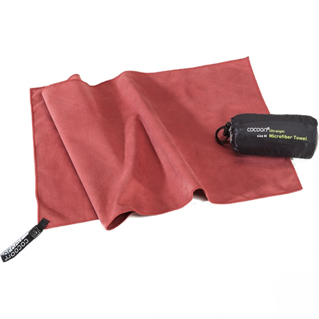 Cocoon Towel Ultralight,150x80cm, Microfiber Håndklæde, marsala red