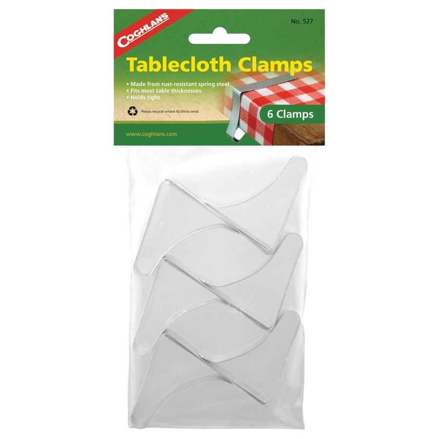 Coghlans Tablecloth Clamps - Pkg Of 6 - Tilbehør til camping