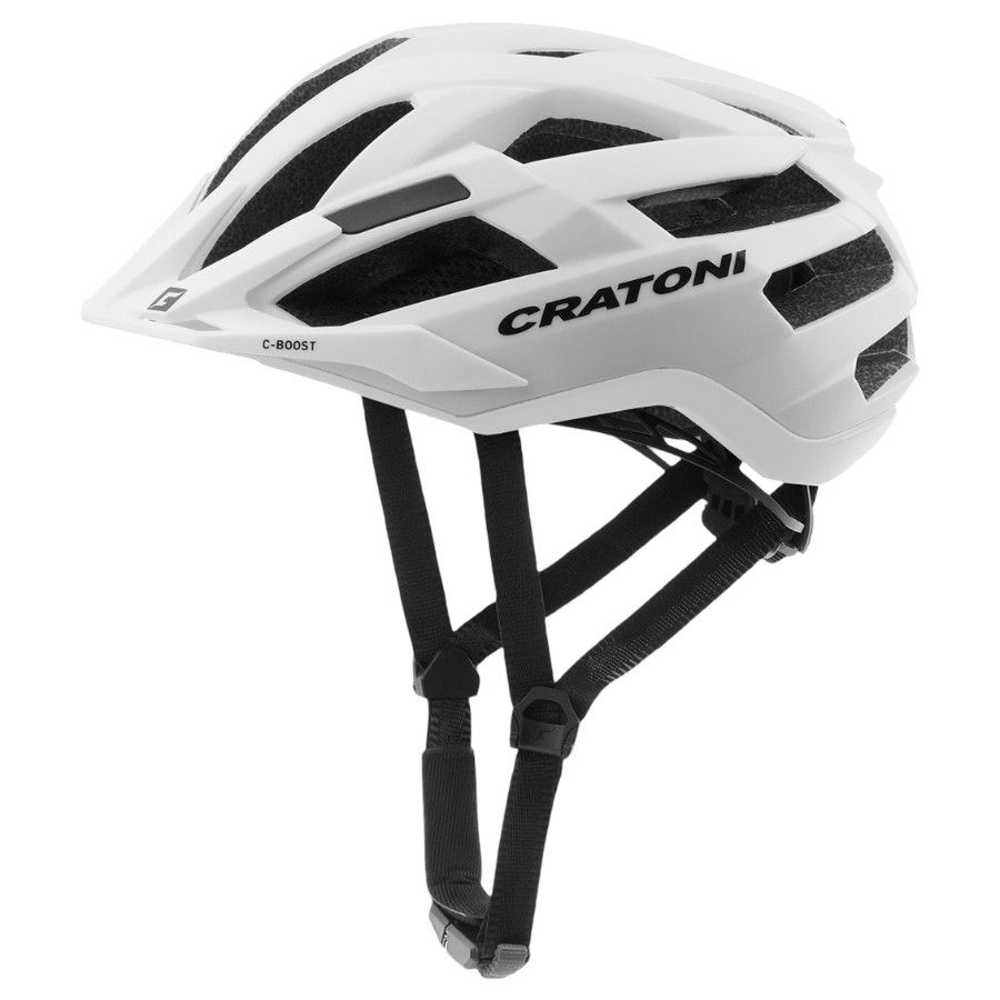 Cratoni C-boost - White matt - Str. S-M (54-58 cm) - Cykelhjelm