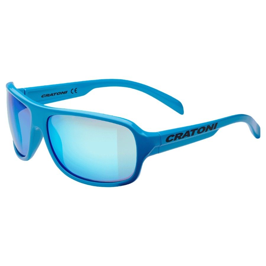 Cratoni C-ice Jr. - Blue glossy - Str. uni - Solbriller