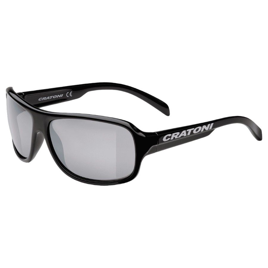 Cratoni C-ice Jr. - Black glossy - Str. uni - Solbriller