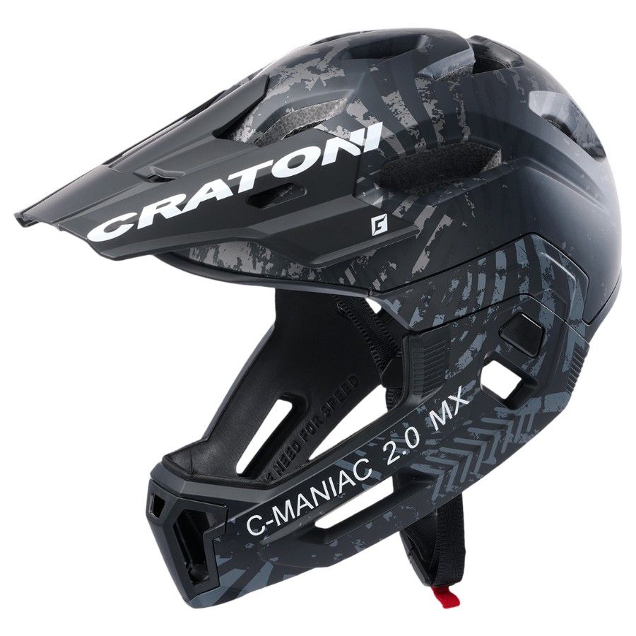 Cratoni C-Maniac 2.0 MX, cykelhjelm, sort/grå