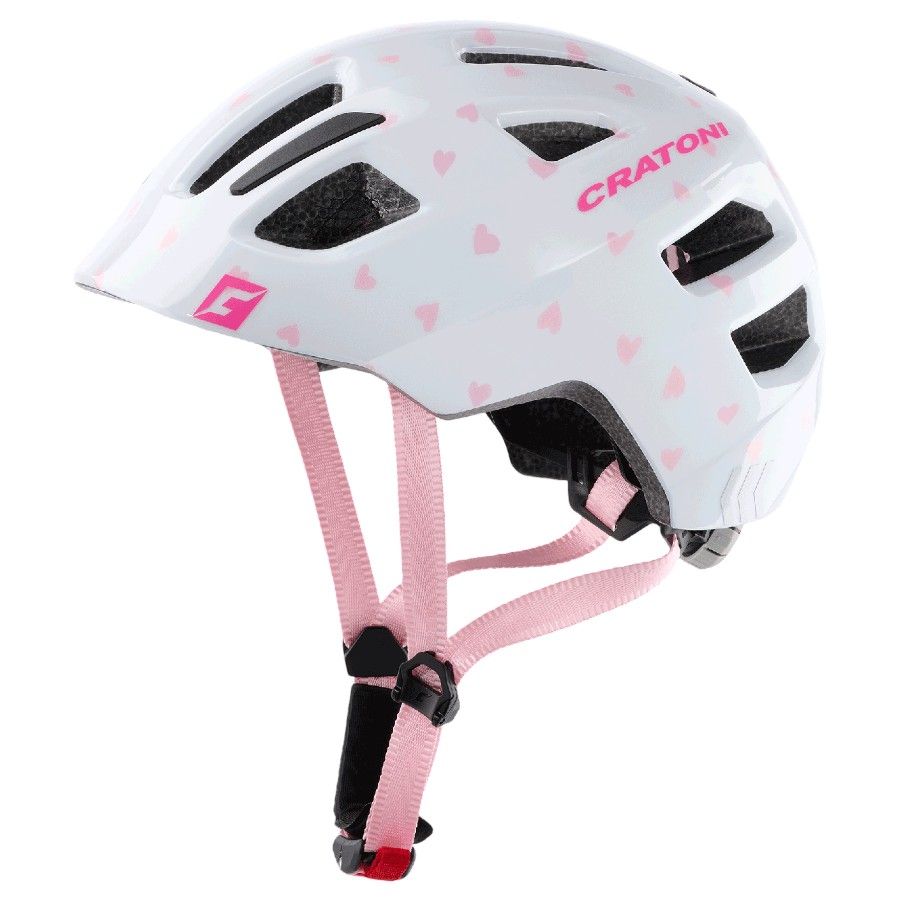 Cratoni Maxster - Heart rose glossy - Str. XS-S (46-51 cm) - Cykelhjelm