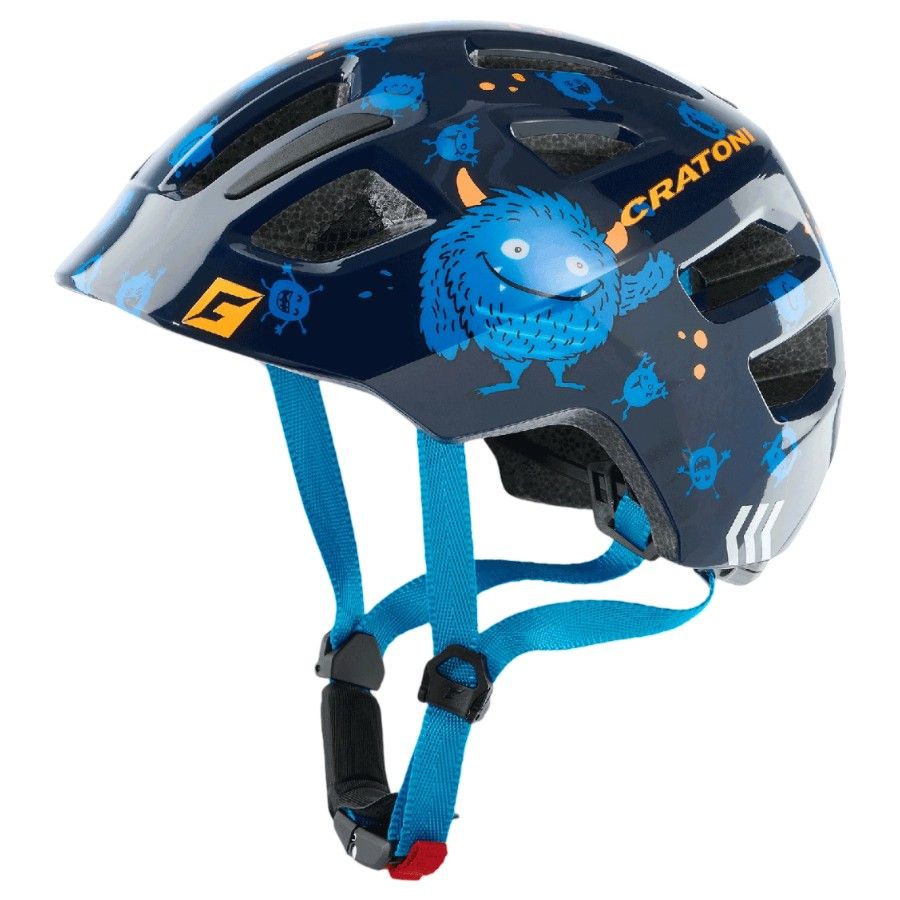 Cratoni Maxster - Monster blue glossy - Str. XS-S (46-51 cm) - Cykelhjelm
