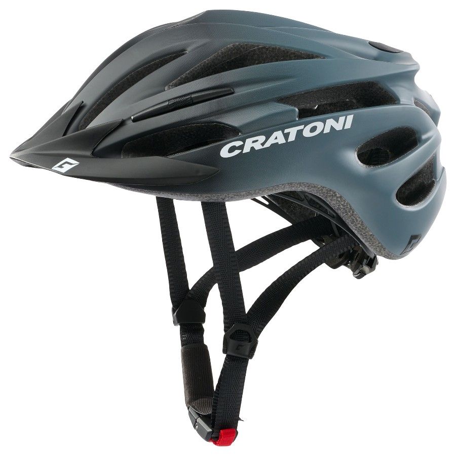 Cratoni Pacer Jr. - Black-grey matt - Str. XS-S (50-55 cm) - Cykelhjelm