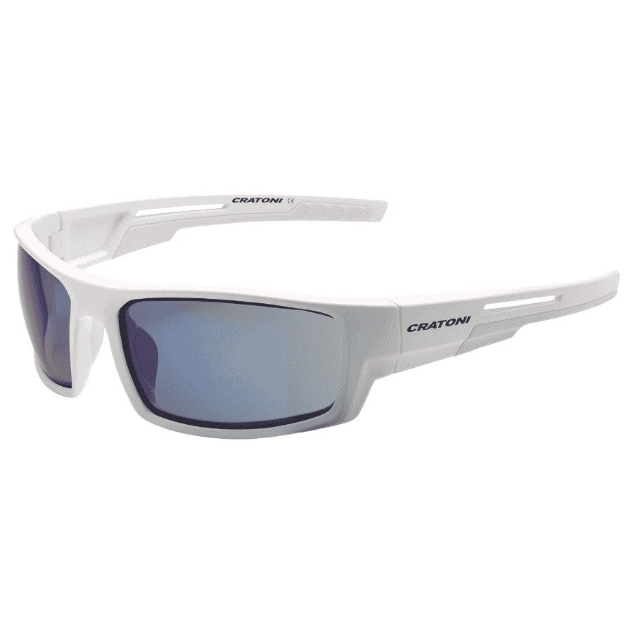 Cratoni Raw - White matt | smoke w/ silver mirror - Str. UNI - Solbriller