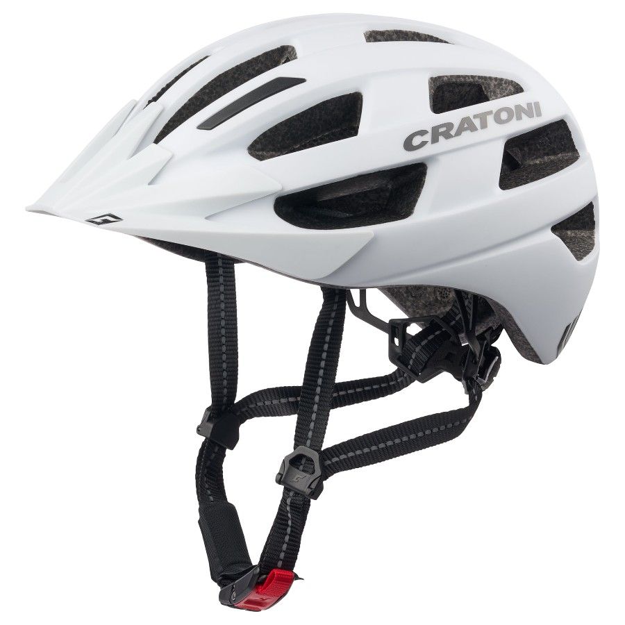 Cratoni Velo-x - White matt - Str. M-L (56-60 cm) - Cykelhjelm