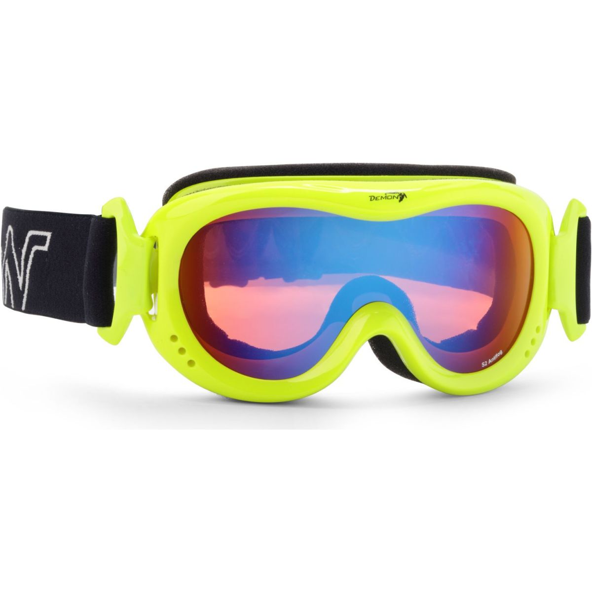 Demon Snow 6 Mirror, skibriller, junior, gul