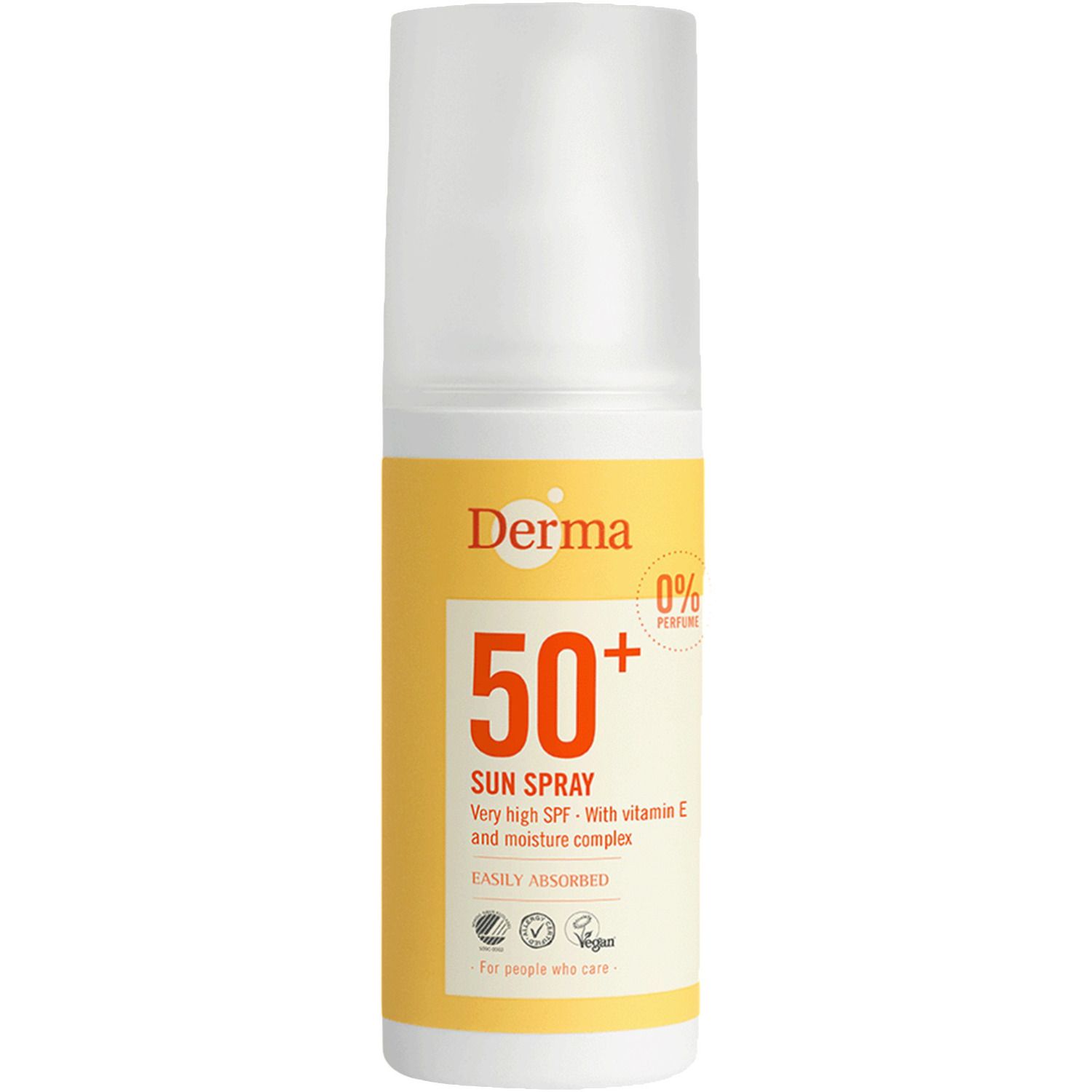 Derma Sun Solspray SPF50+ (150 ml) - Vandfast solcreme