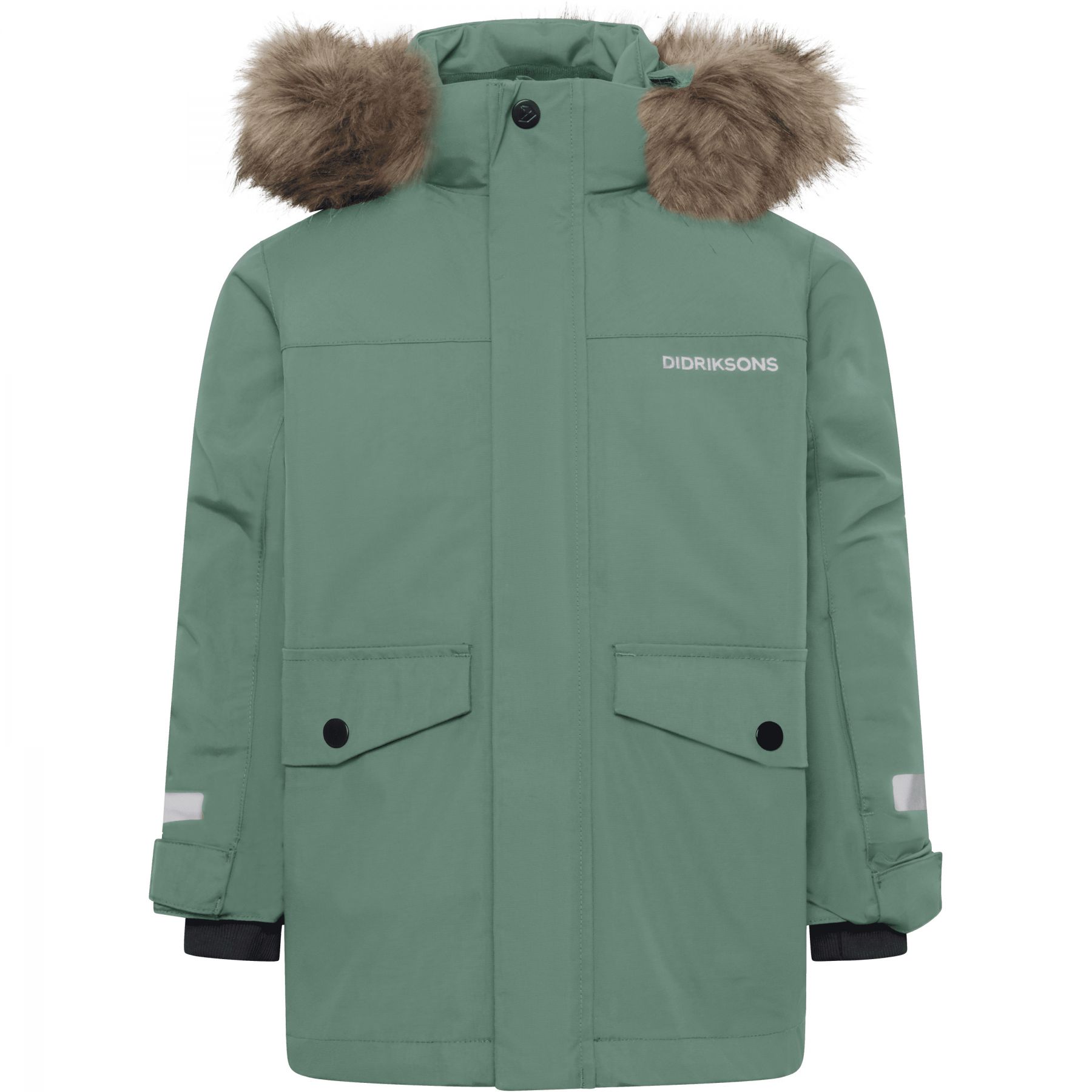 Didriksons Bjärven 5, parka, børn, mørkegrøn