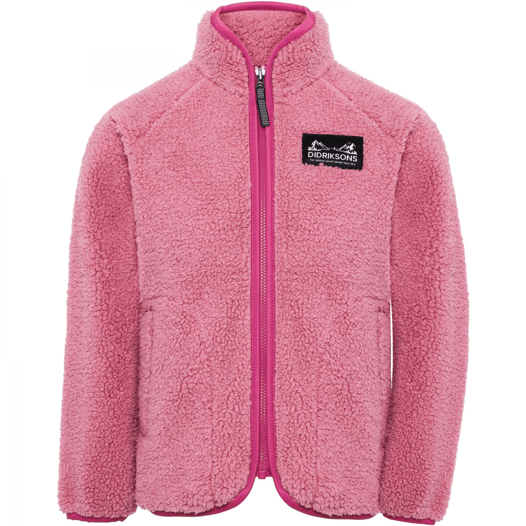 Didriksons Gibbs 2, fleecejakke, børn, pink