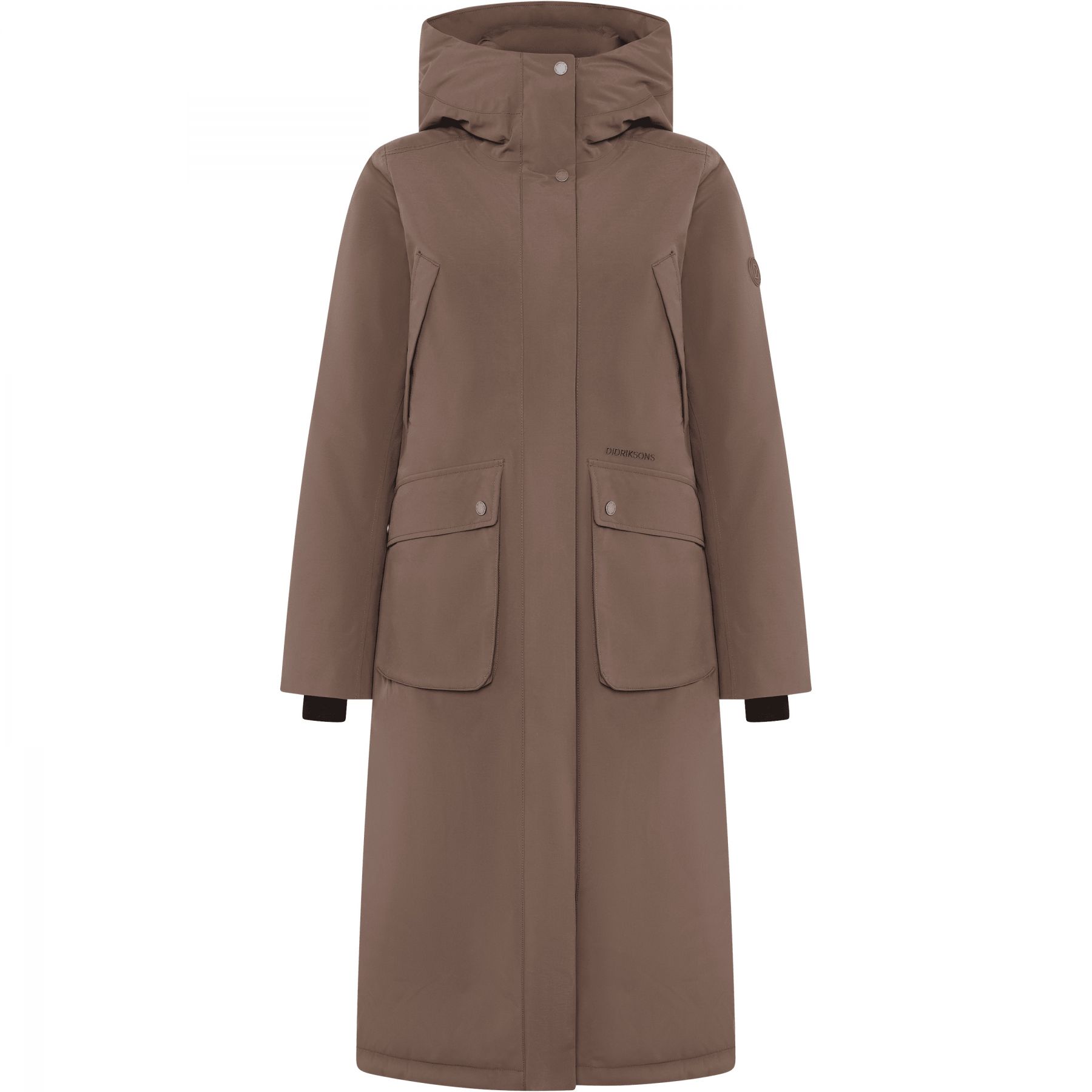 Didriksons Melody 2 Long, parka dame, mocha brown