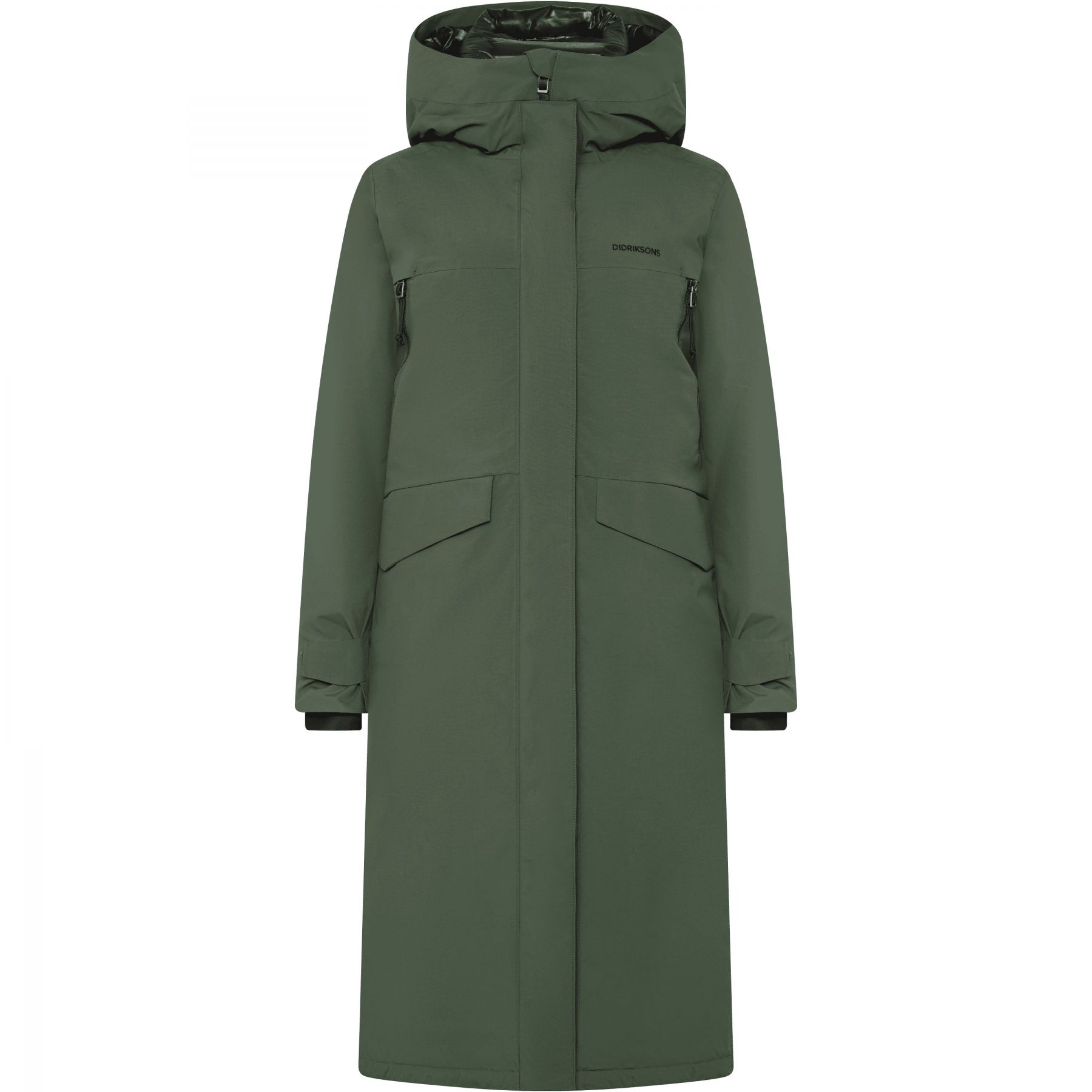 Didriksons Neja Long, parka, dame, mørkegrøn