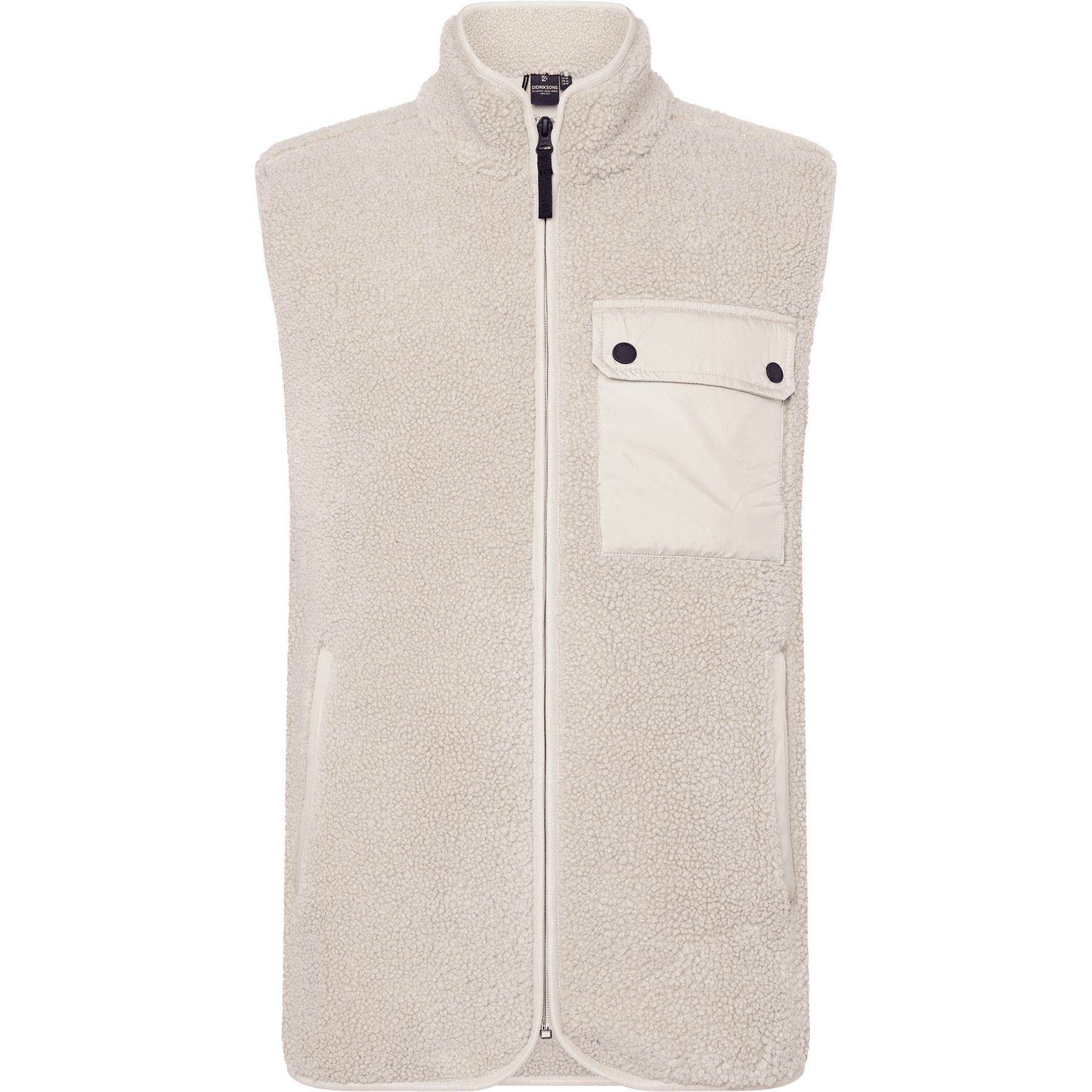 Didriksons Rasmus 2, fleecevest, herre, clay beige