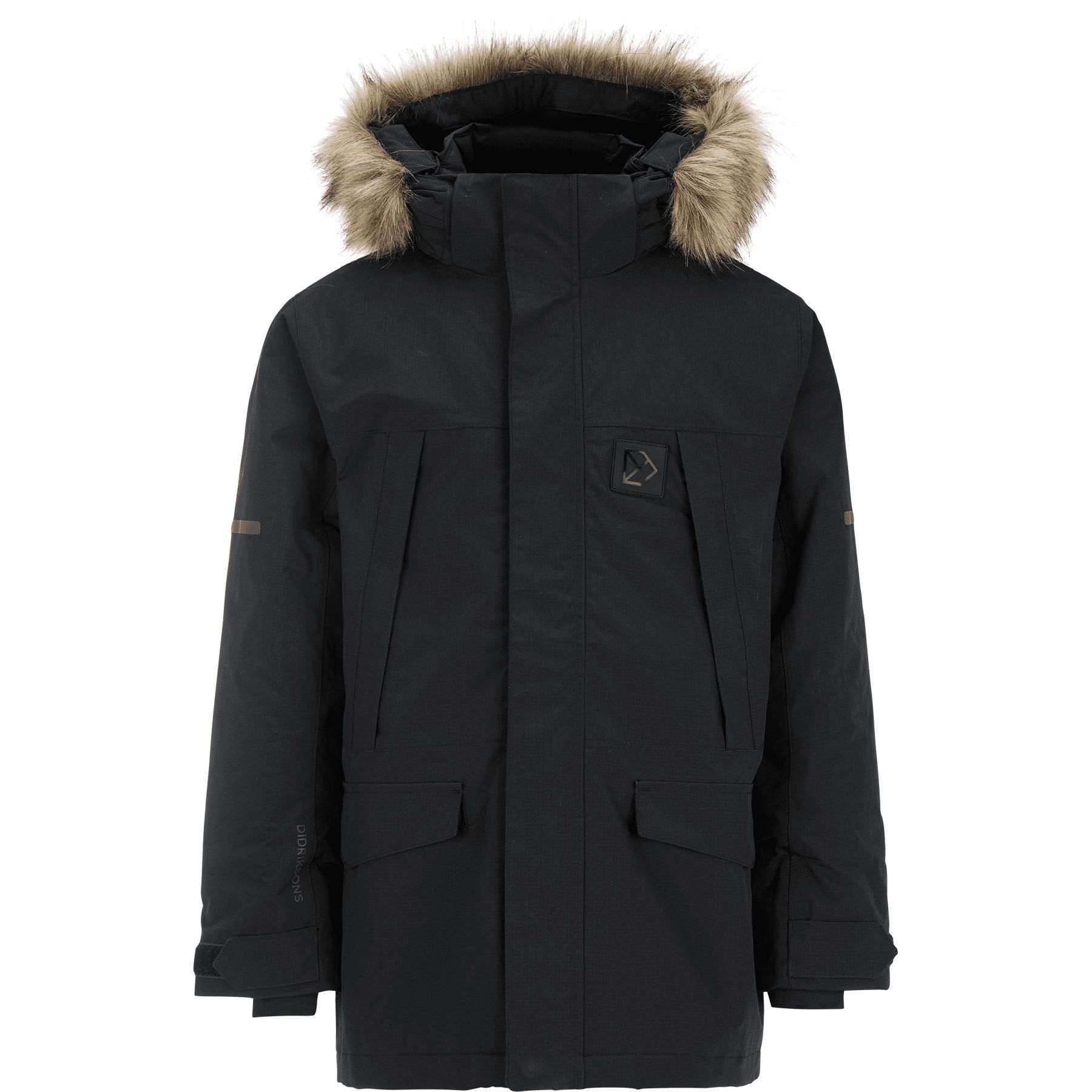 Didriksons Sylvin 2, parka, junior, sort