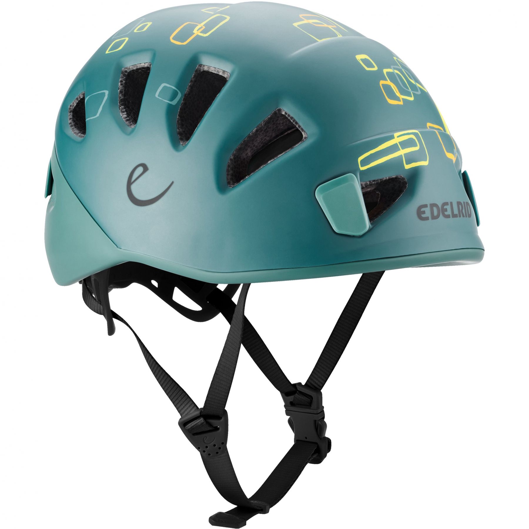 Edelrid Softshell Hjelm, børn, Jade-Petrol