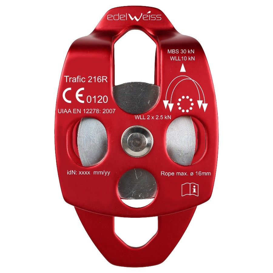Edelweiss Trafic 216r Double Pulley - Klatreudstyr