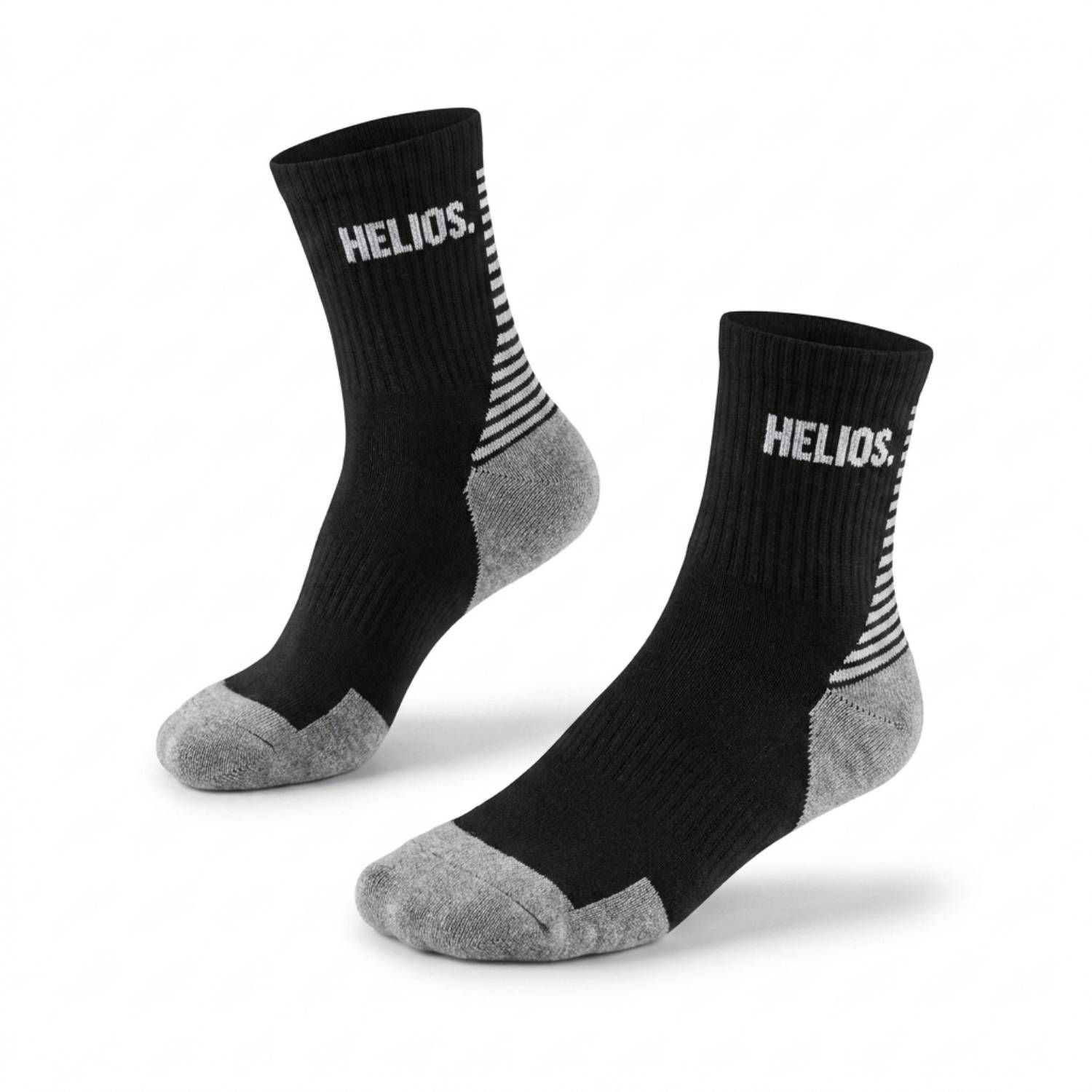 HELIOS Coolmax, løbestrømper, 2 par, sort