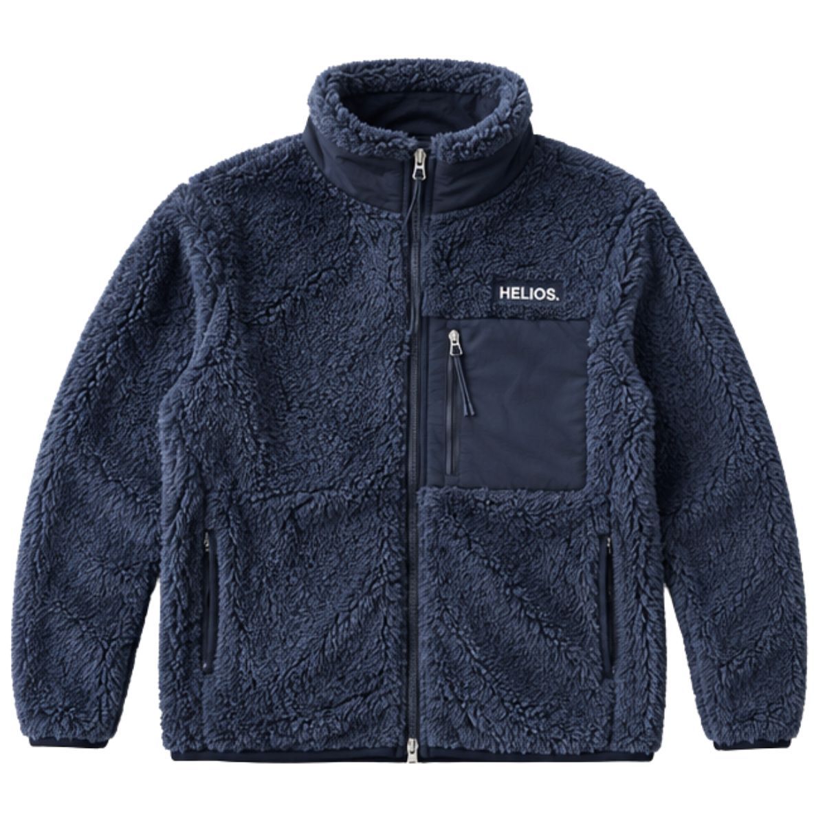 Helios Fjord Quilted, fleecetrøje, blå