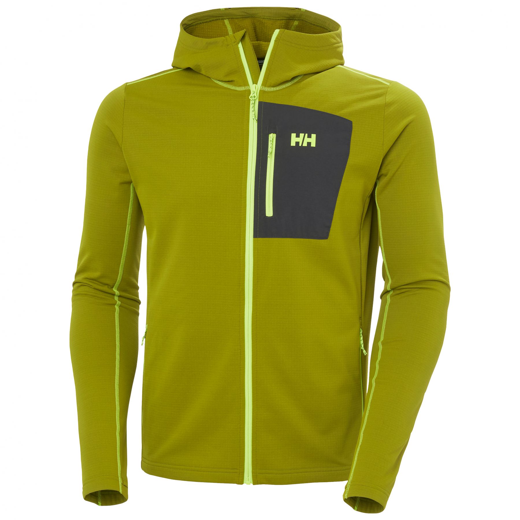 Helly Hansen Versalite Hooded, fleecejakke, herre, grøn