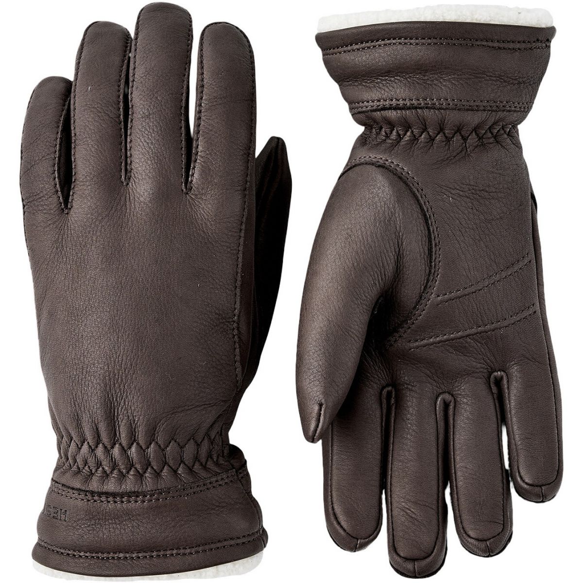 Hestra Buvika Deerskin, handsker, dame, mørkebrun