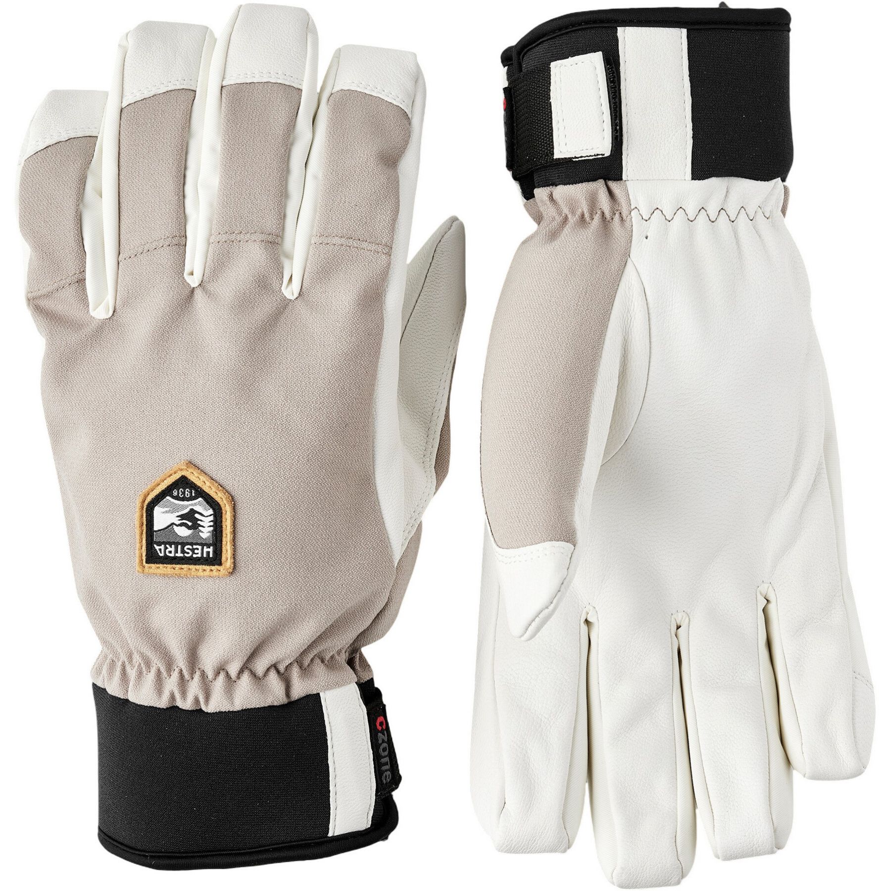 Hestra CZone Alpine, skihandsker, herre, beige
