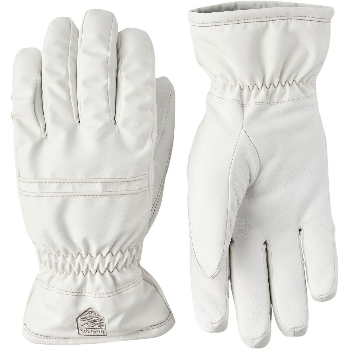 Hestra Primaloft Leather, skihandsker, dame, hvid