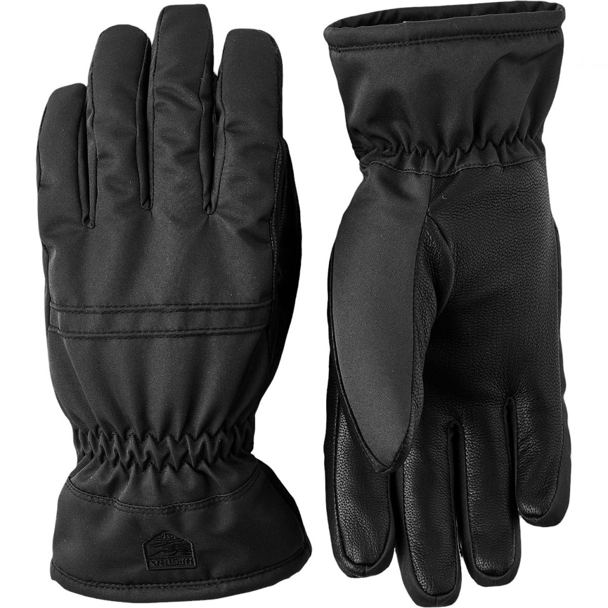 Hestra Primaloft Leather, skihandsker, dame, sort