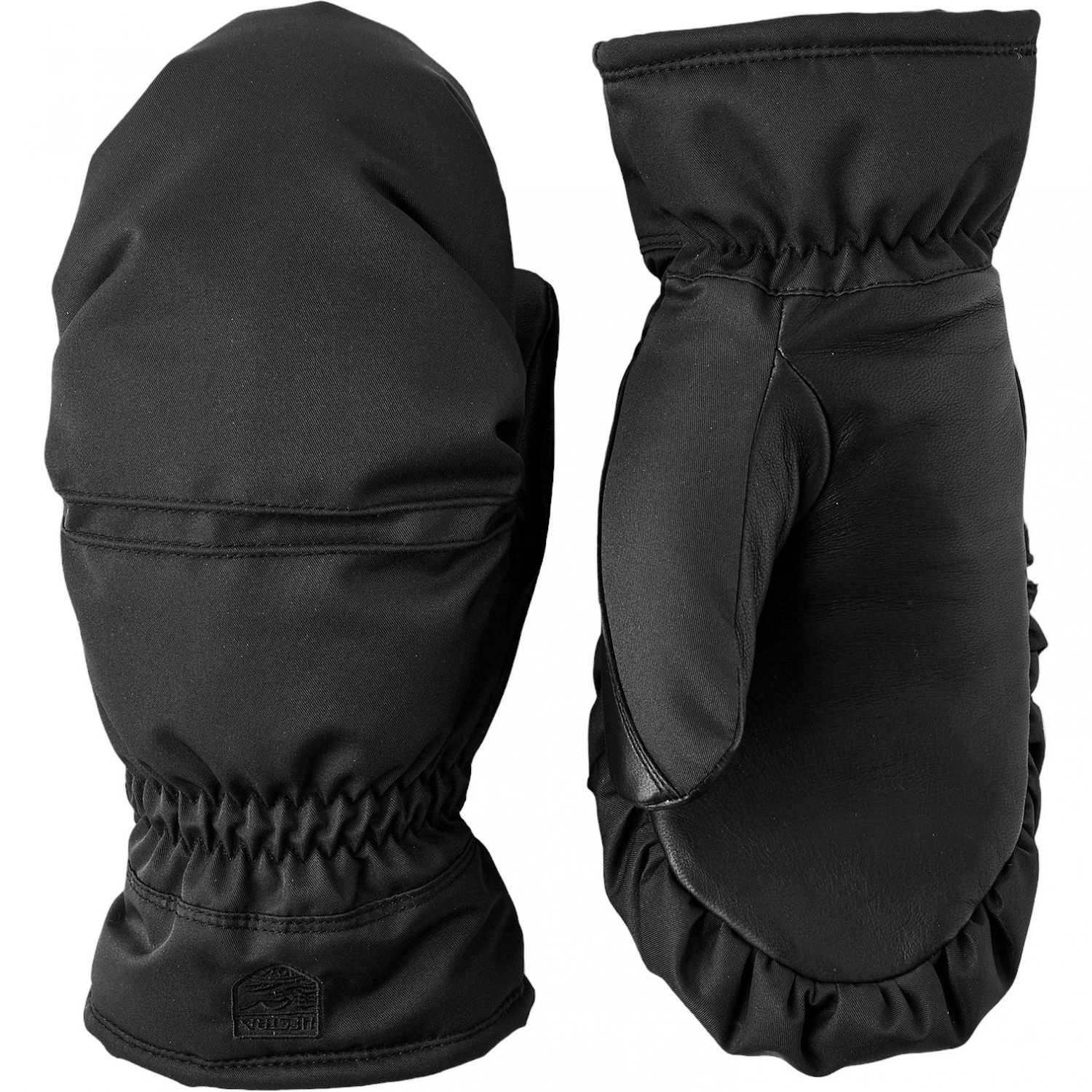 Hestra Primaloft Leather, skiluffer, dame, sort