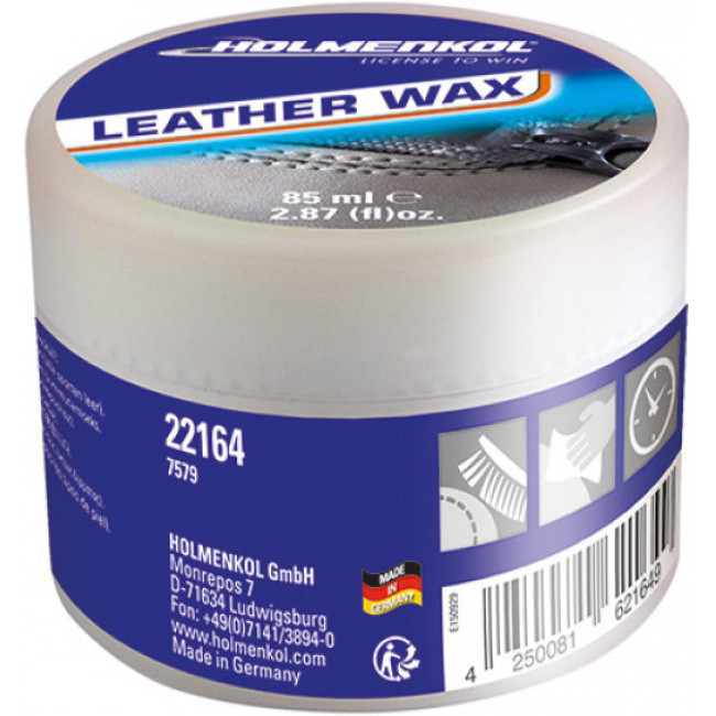 Holmenkol Leather Wax, læderbalsam, 85 ml